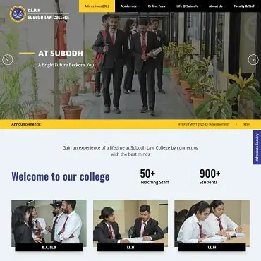 Subodh Law College - Web Development | Proftcode
